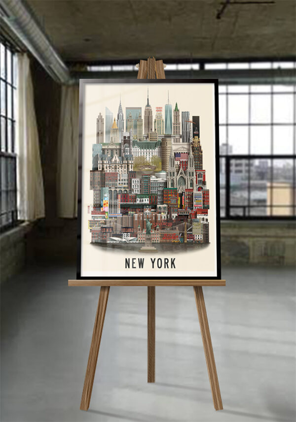 New York plakat Martin Schwartz