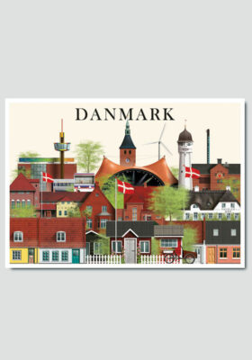 Danmark postkort by Martin Schwartz