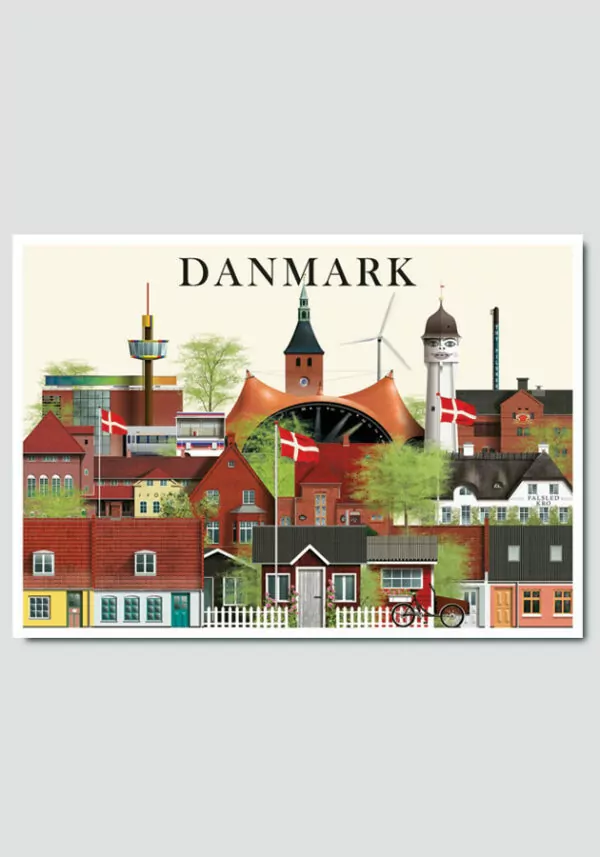 Danmark postkort by Martin Schwartz