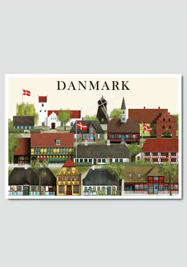 Danmark postkort by Martin Schwartz