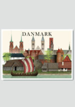 Danmark postkort by Martin Schwartz