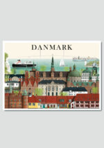 Danmark postkort by Martin Schwartz