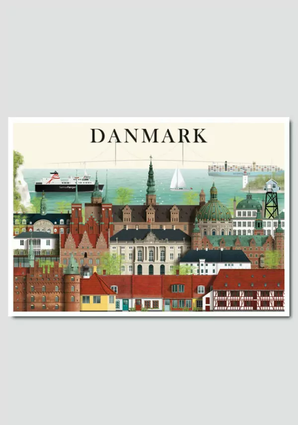 Danmark postkort by Martin Schwartz