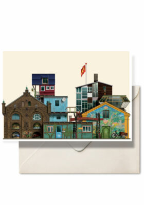 Christiania postkort by illustrator Martin Schwartz