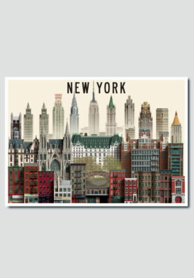 New York postkort by Martin Schwartz
