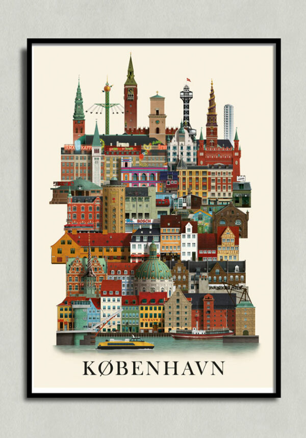 Københavnplakat, copenhagen poster, copenhagen print