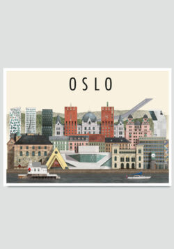 Oslo postkort by Martin Schwartz