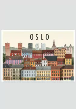 Oslo postkort by Martin Schwartz