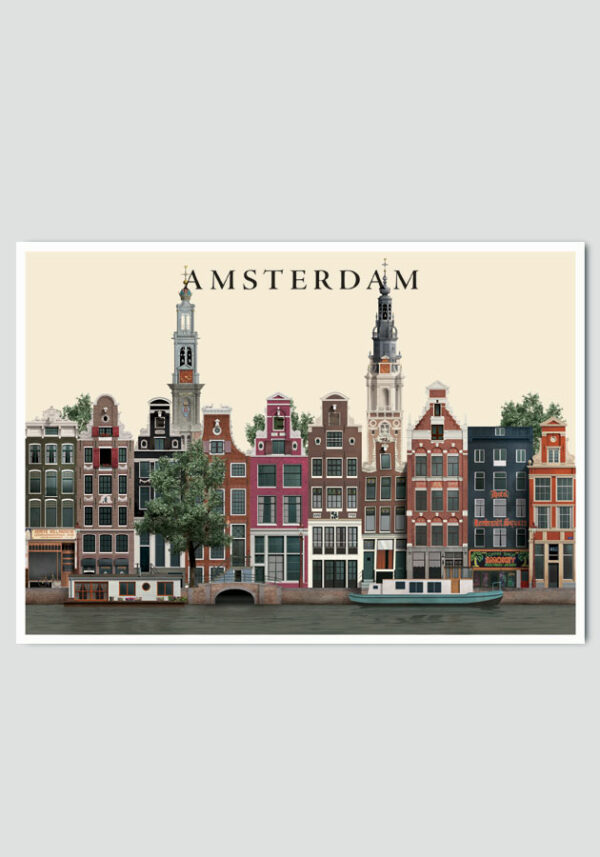 Amsterdam postcard by Martin Schwartz