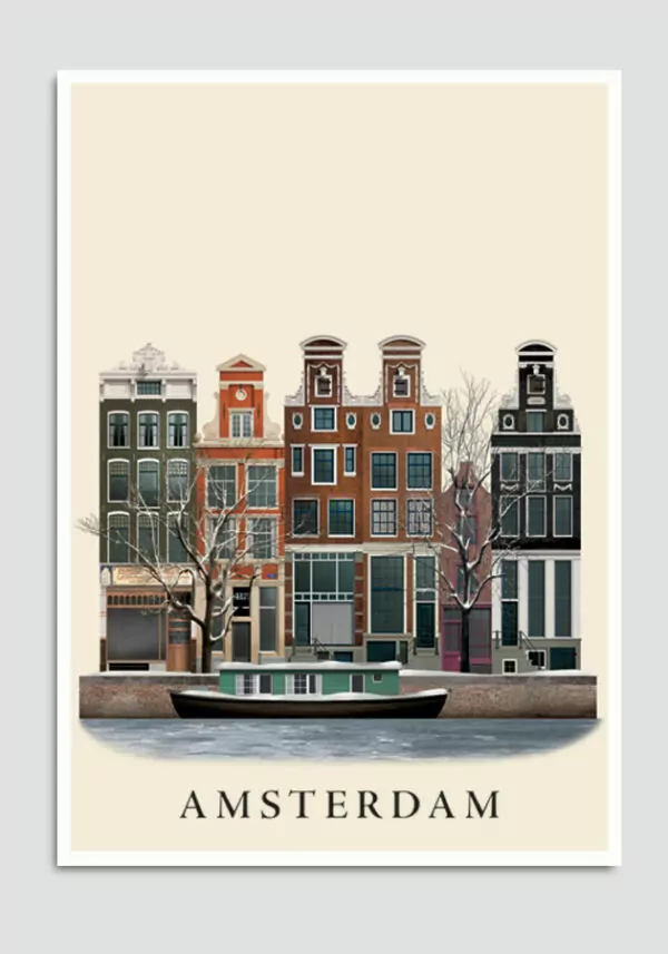 Amsterdam postcard by Martin Schwartz