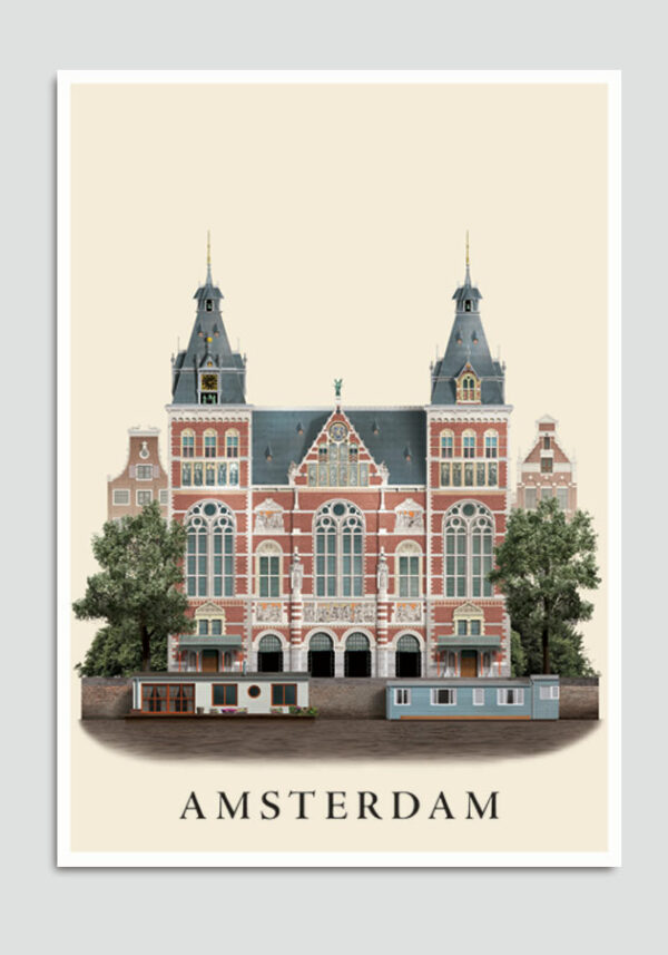 Amsterdam postcard by Martin Schwartz