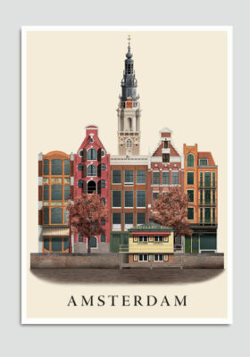 Amsterdam postcard by Martin Schwartz
