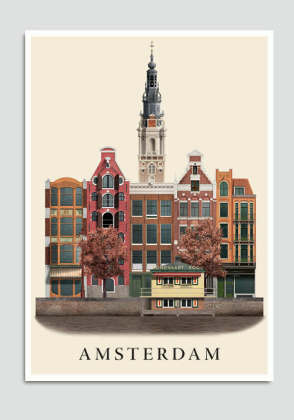 Amsterdam postcard by Martin Schwartz