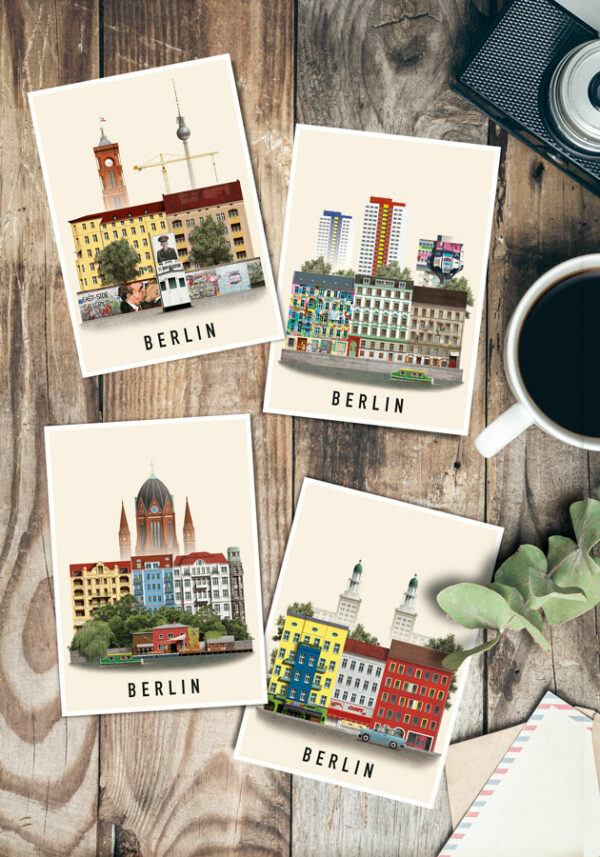 Berlin postcards by Martin Schwartz