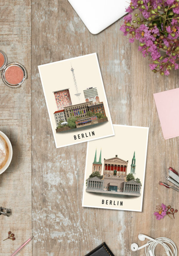 Berlin postcards by Martin Schwartz