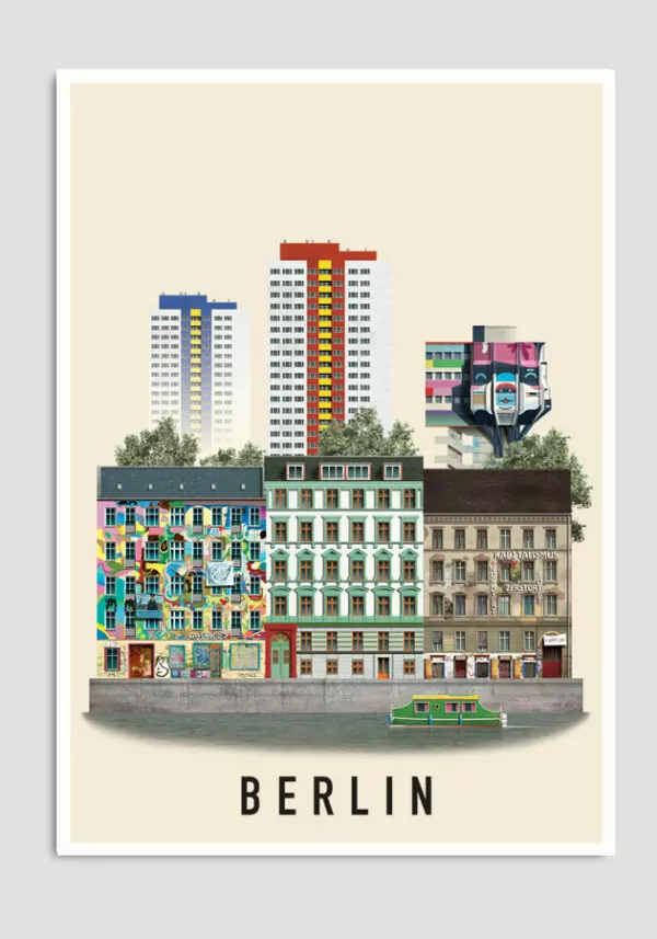 Berlin postcard by Martin Schwartz