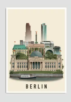 Berlin postcard by Martin Schwartz