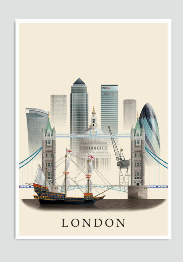 London postcard by Martin Schwartz