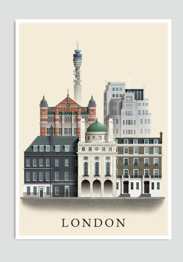 London postcard by Martin Schwartz