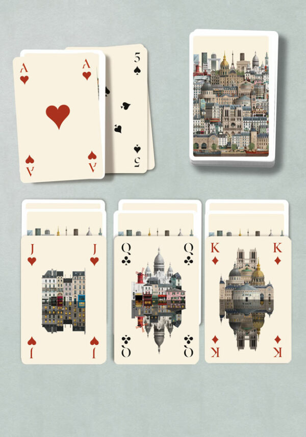 1 sæt Paris spillekort - Image 3