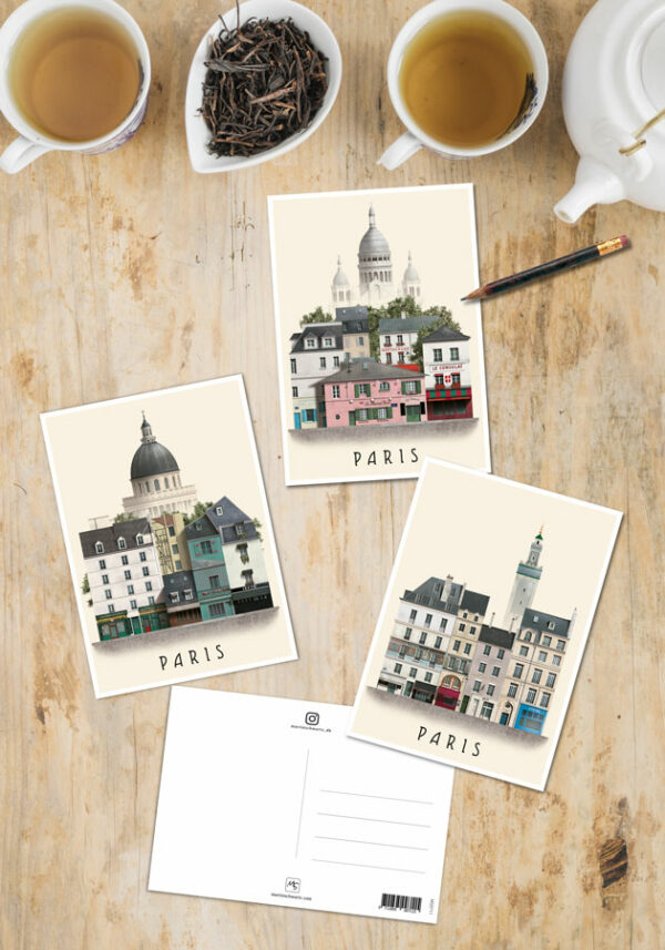 Paris postcards by Martin Schwartz