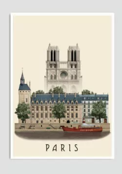 Paris postcard by Martin Schwartz